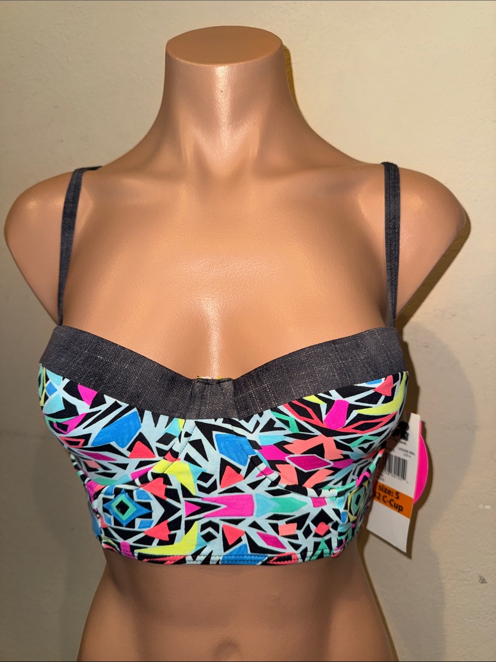 NWT Coco Rave bikini top lingerie bra underwire size S 32C